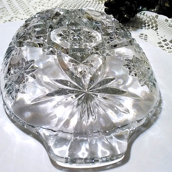 BEAUTIFUL! PRESCUT STAR OF DAVID DIVIDED TRAY WITH HANDLES, ANCHOR HOCKING! - Picture 12 of 14